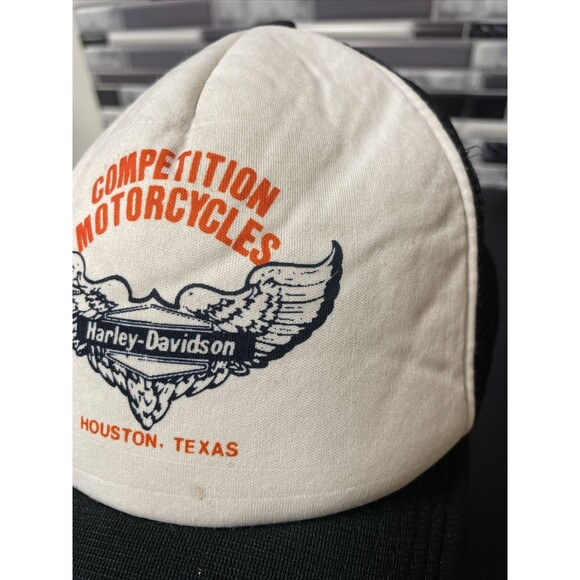 Vintage Trucker Hat - Harley Davidson Competition Motorcycles - Snapback - Picture 6 of 12